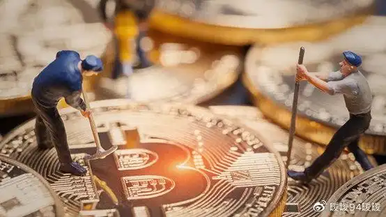 Aerial view of a large-scale cryptocurrency mining farm, showcasing rows of containers filled with mining rigs.